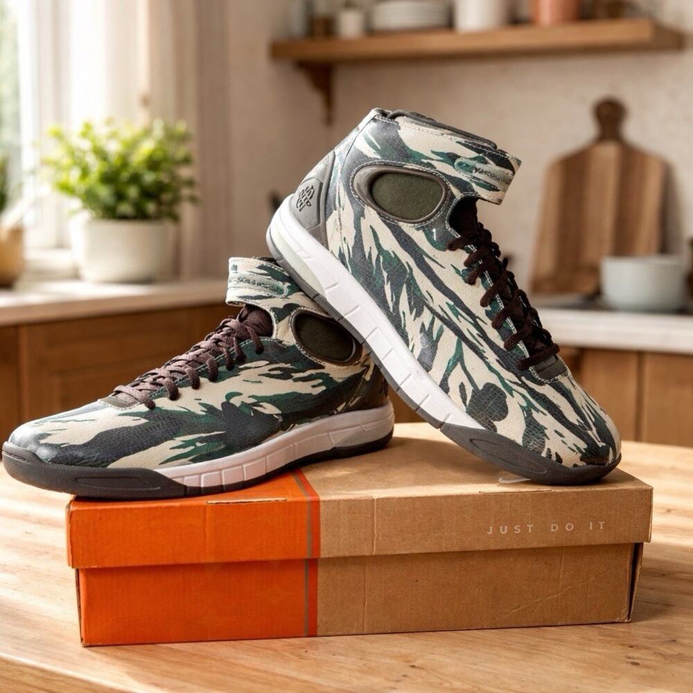 Nike Air Max Huarache 2k4 Olive Camo Army Pine Green Military 312544-121 SZ 10.5